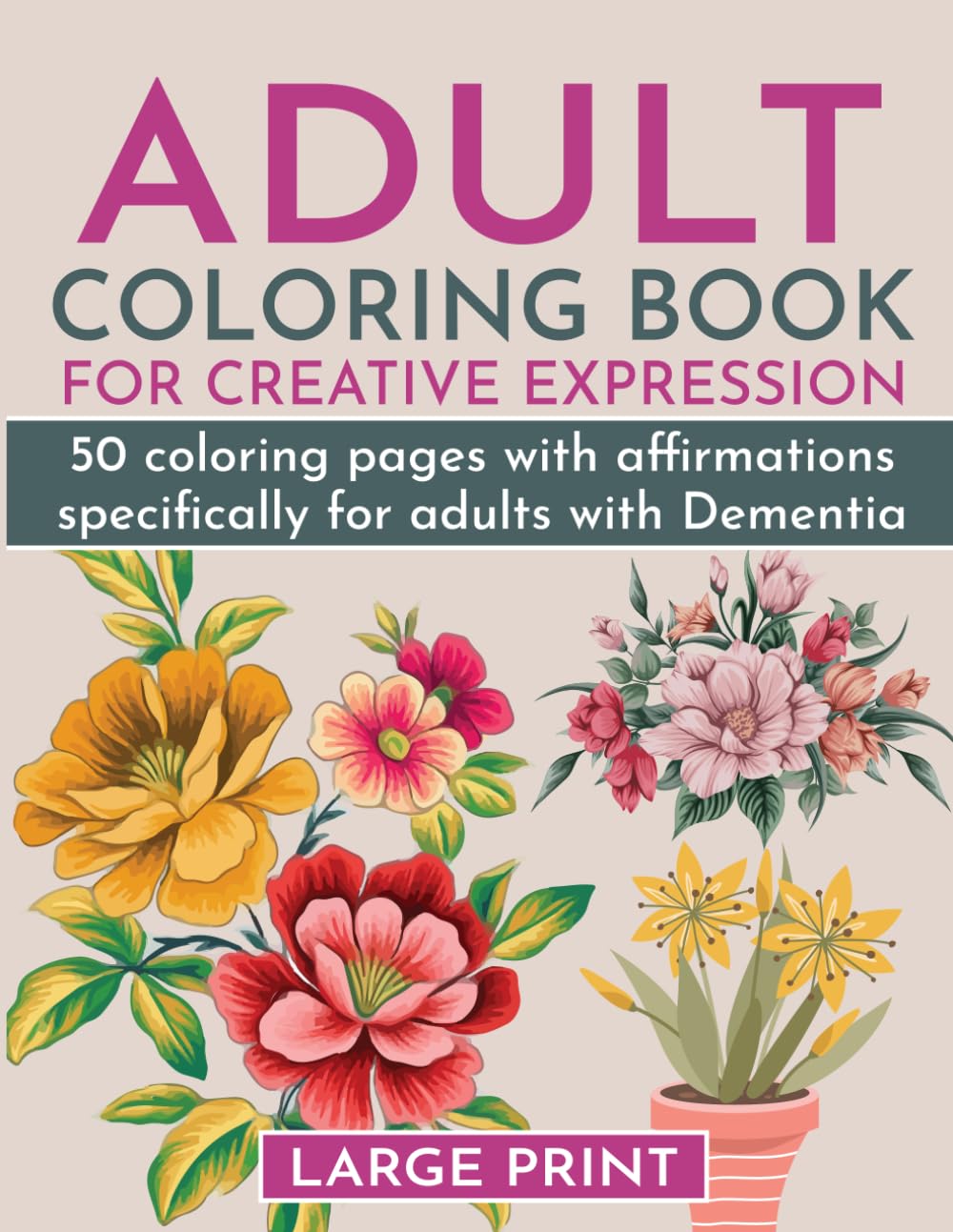 Amazon.com: Adult Coloring Book for Creative Expression: 50 Coloring ...