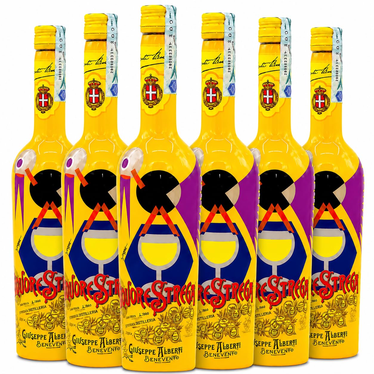 Liquore Strega Limited Edition | Strega Alberti | 40% 70cl | Confezione da 6 Bottiglie