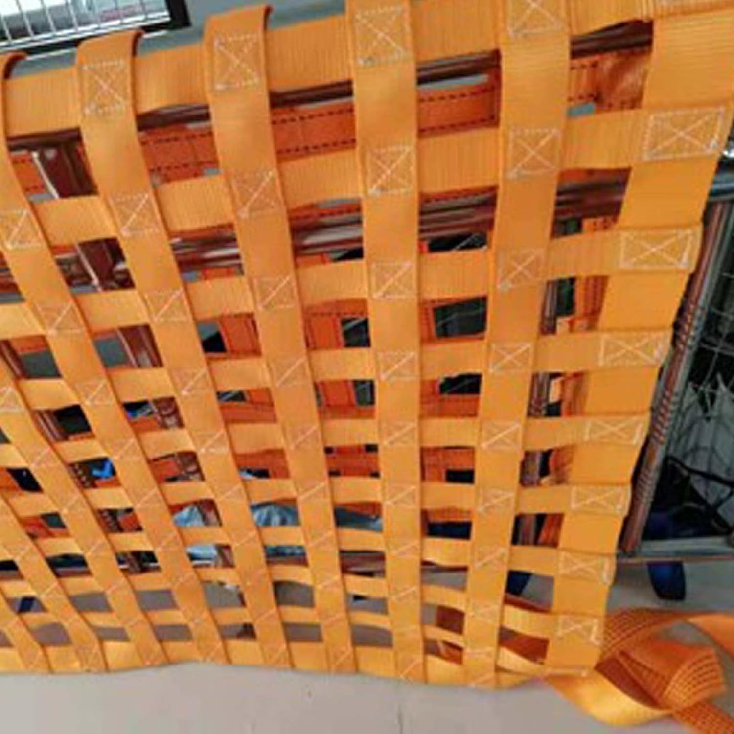Rete di carico, Rete Elastica Industriale per carichi Pesanti 3x3 m, Portata 3 t, Maglia 15 cm, Ideale per caricare e scaricare Attrezzi.