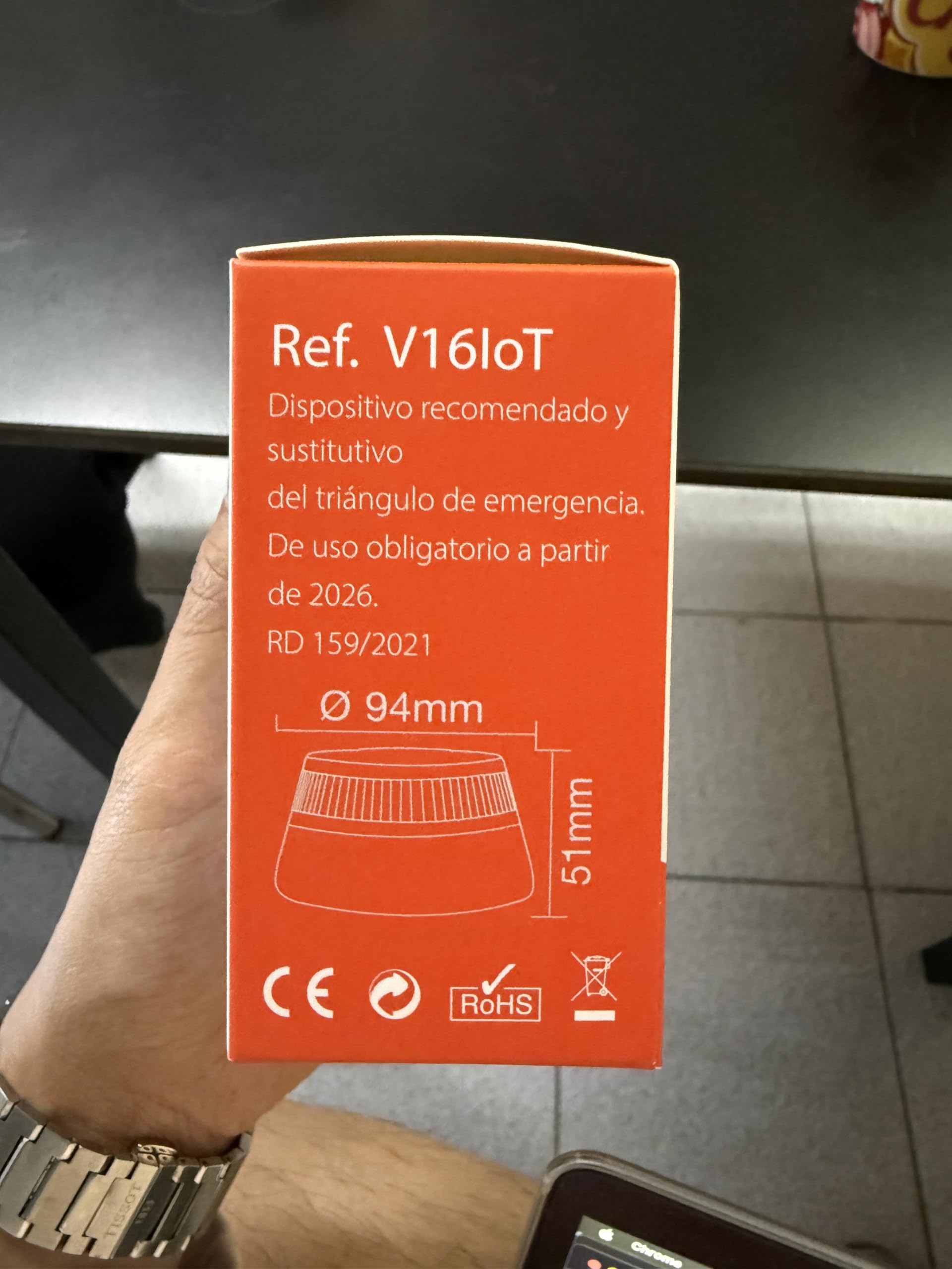 TIENDA EURASIA - Baliza V16 Homologada Dgt con Geolocalizador | Luz de Emergencia Coche | Incluye Tarjeta Sim 12 Años | Base Magnética | Impermeable IP54 | Pilas Incluidas (Pack 2)