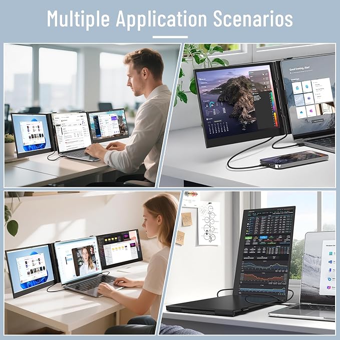 Monitor Extensor Triple 14 Pulgadas FHD IPS miniatura 6