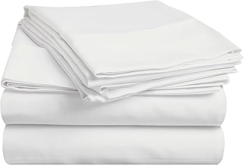 BLUENILEMILLS Blue Nile Mills - Juego de sábanas de algodón egipcio, 400 hilos, suave, tejido satinado, transpirable, para todas las estaciones,