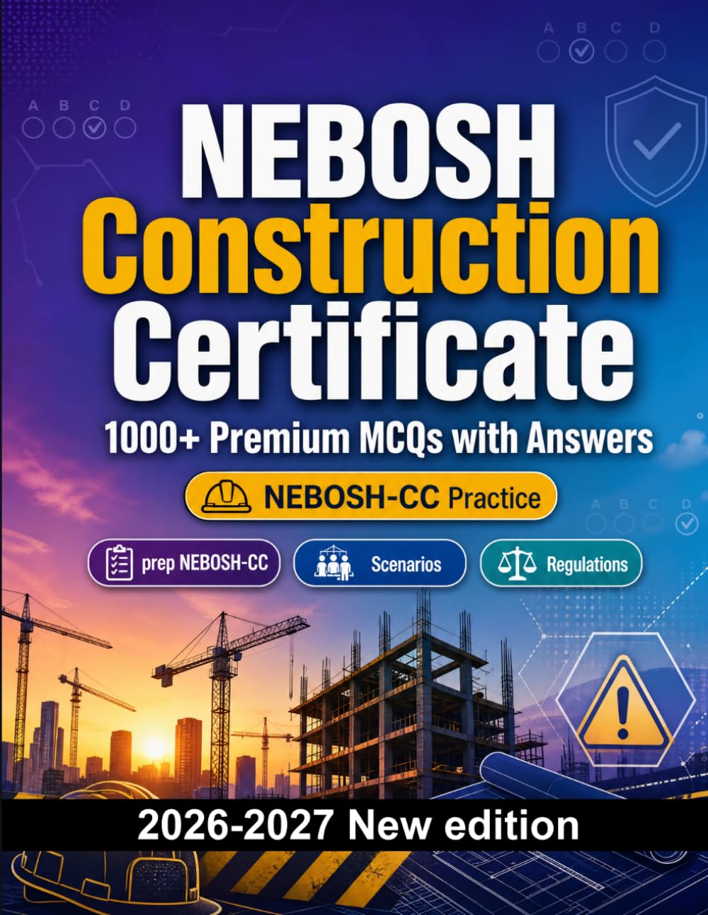 NEBOSH Construction Certificate : 1000 MCQ with Answers: Test prep NEBOSH-CC: MCQ Syllabus, Scenarios, Regulations, Professional standards and mock papers to pass