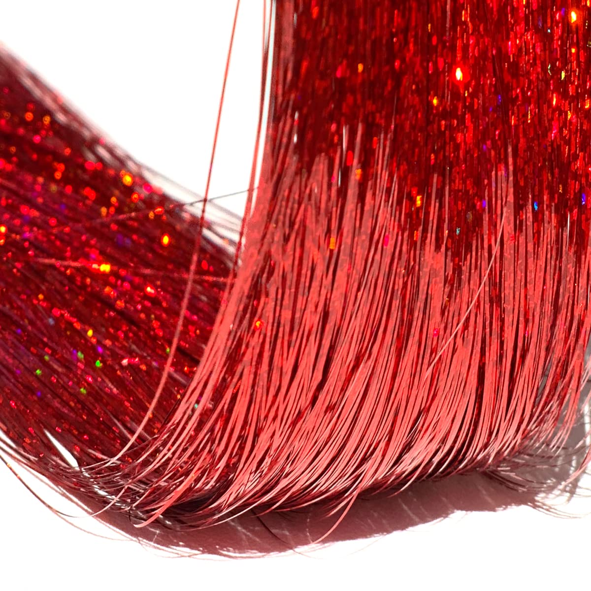 Red Hair Tinsel 800 Strands 47 Inch Fairy Hair Tinsel with