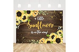 Ticuenicoa Sunflower Girl Baby Shower Backdrop