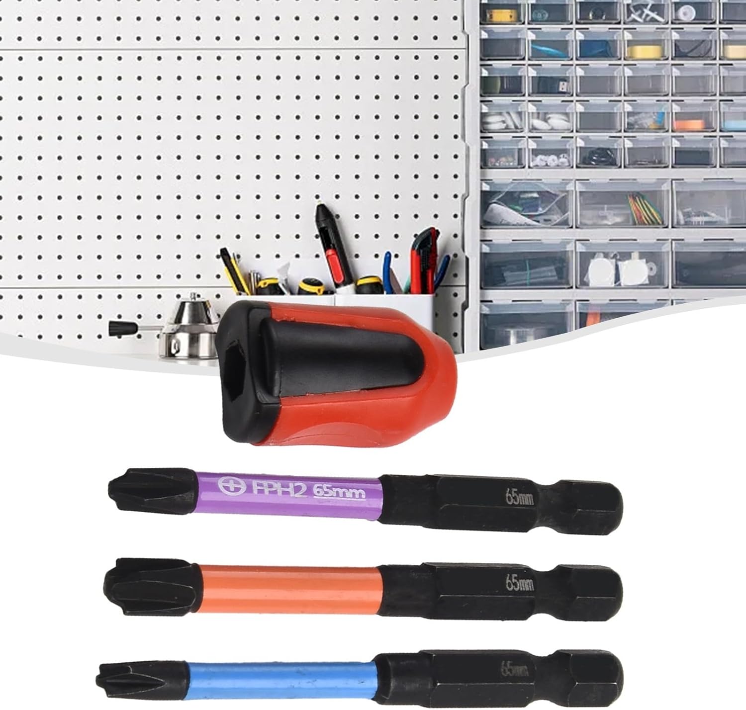 Screwdriver Bit Set,Screwdriver Bits with Magnetic Ring FPZ Alloy Steel Electrician's Special Cross Head Screwdriver Bit(65mm)
