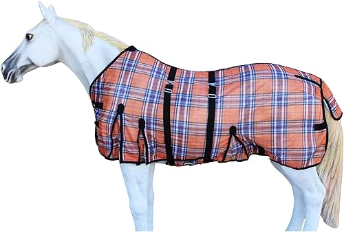 Miniatura 12 de 78" Caballo Malla Ligero Transpirable Verano Primavera Hoja Bellyband 73432