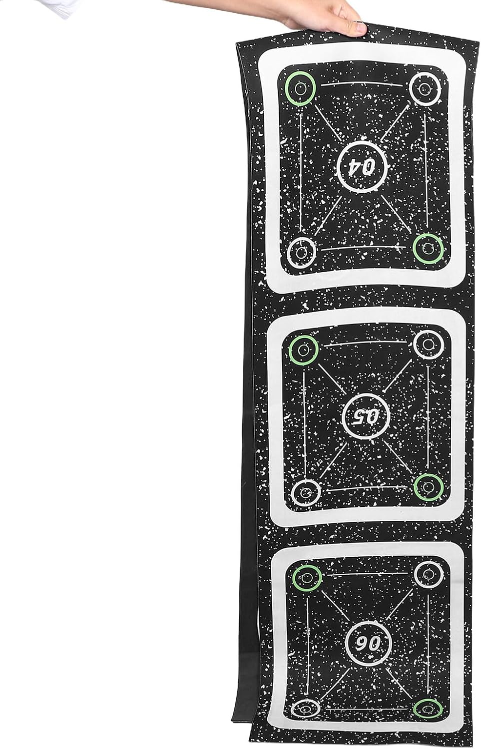 Agility Ladder Training Mat with Non-Slip Rubber Surface 6-Rung Speed and Foot Ladder for Soccer and Fitness Agility Workouts for Youth and Adult Sports Training