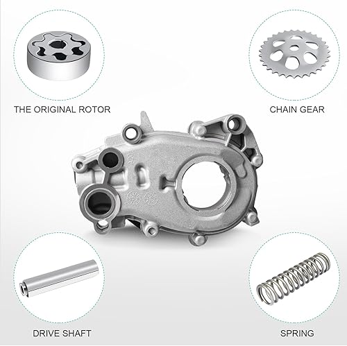 Miniatura 5 de Bomba de aceite, bomba de aceite M353 compatible con Chevy GMC Buick Enclave Cadillac Impala Traverse Saturn Saab 2.8L 3.0L 3.6L V6 DOHC 24