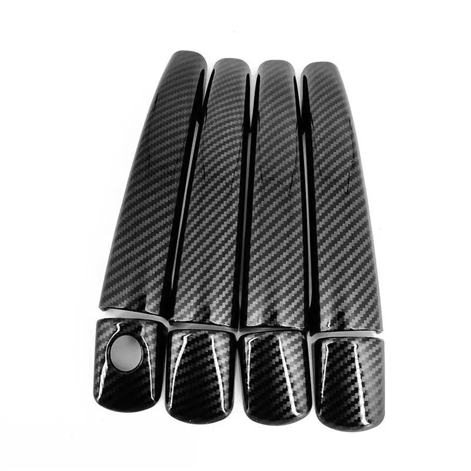 SLIMES Car Door Handle Cover Trim for Picasso C6 Scratch Proof Set Chromium Styling Exterior Parts Accessories Protection(Carbon)