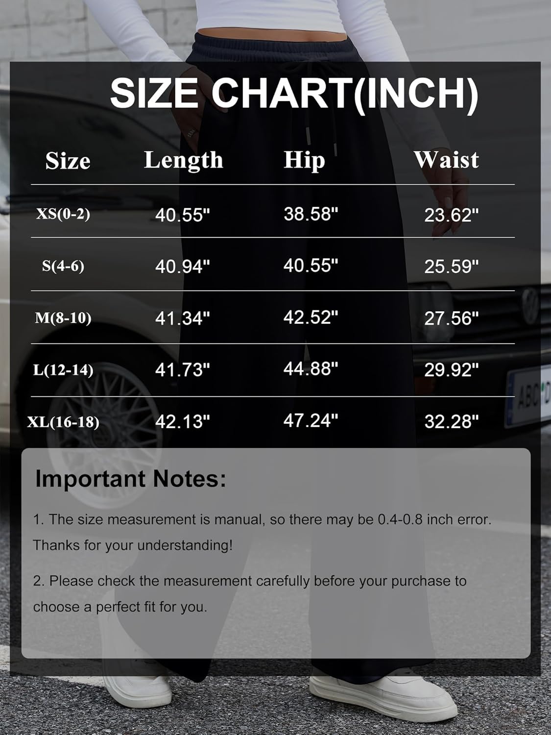 Wide Leg Sweatpants Women Lounge Pants Baggy Track Drawstring Lightweight Sweat Pants with Pockets - Image 7