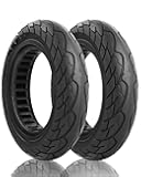 SYACHI 10 x 2.125 Electric Scooter Honeycomb Tire for Segway Ninebot F Series (F20 F25 F30 F40) D28U, Electric Scooter Wheel Parts Honeycomb Double Shock Absorption Front/Rear Solid Tire (2 Pc)