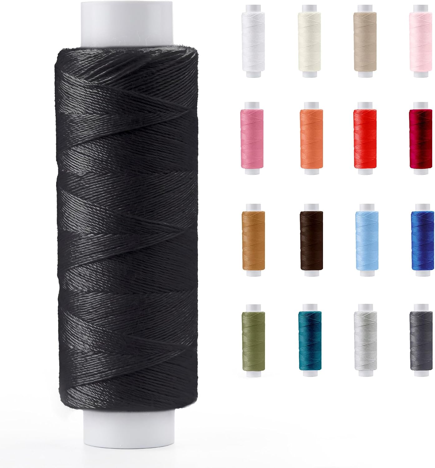 17+ Black Sewing Thread Sewing Thread 200m Strong Polyester for Hand and Machine Sewing - All