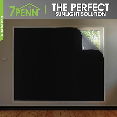 Miniatura 4 de 7Penn Persianas opacas temporales para ventana, 57 x 118 pulgadas, cortinas opacas de privacidad para caravana, cámper y hogar