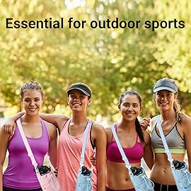 RRegenyWater Bottle Holder Crossbody Bag with Shoulder Strap, Leakproof Water Bottle Carrier for Hydro Flask16-40oz, Hands-Free Fitness Bag with Zipper Pockets for Hiking Travel Gym