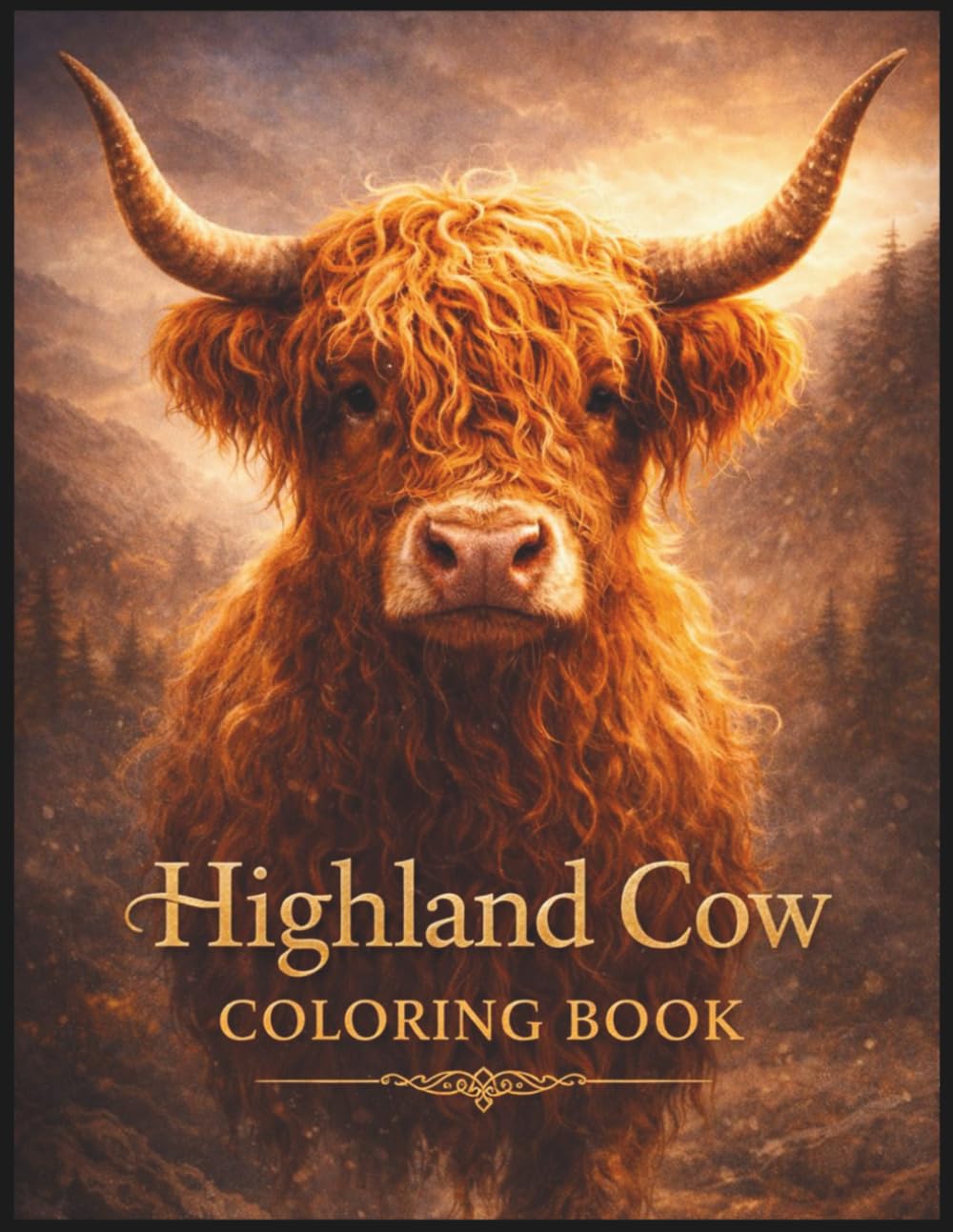 Highland Cow Coloring Book for Adults: Intricate Scottish Cattle Designs for Stress Relief: 50 Realistic & Mandala Illustrations for Mindfulness | ... & Men | Premium Matte Edition (8.5" x 11")