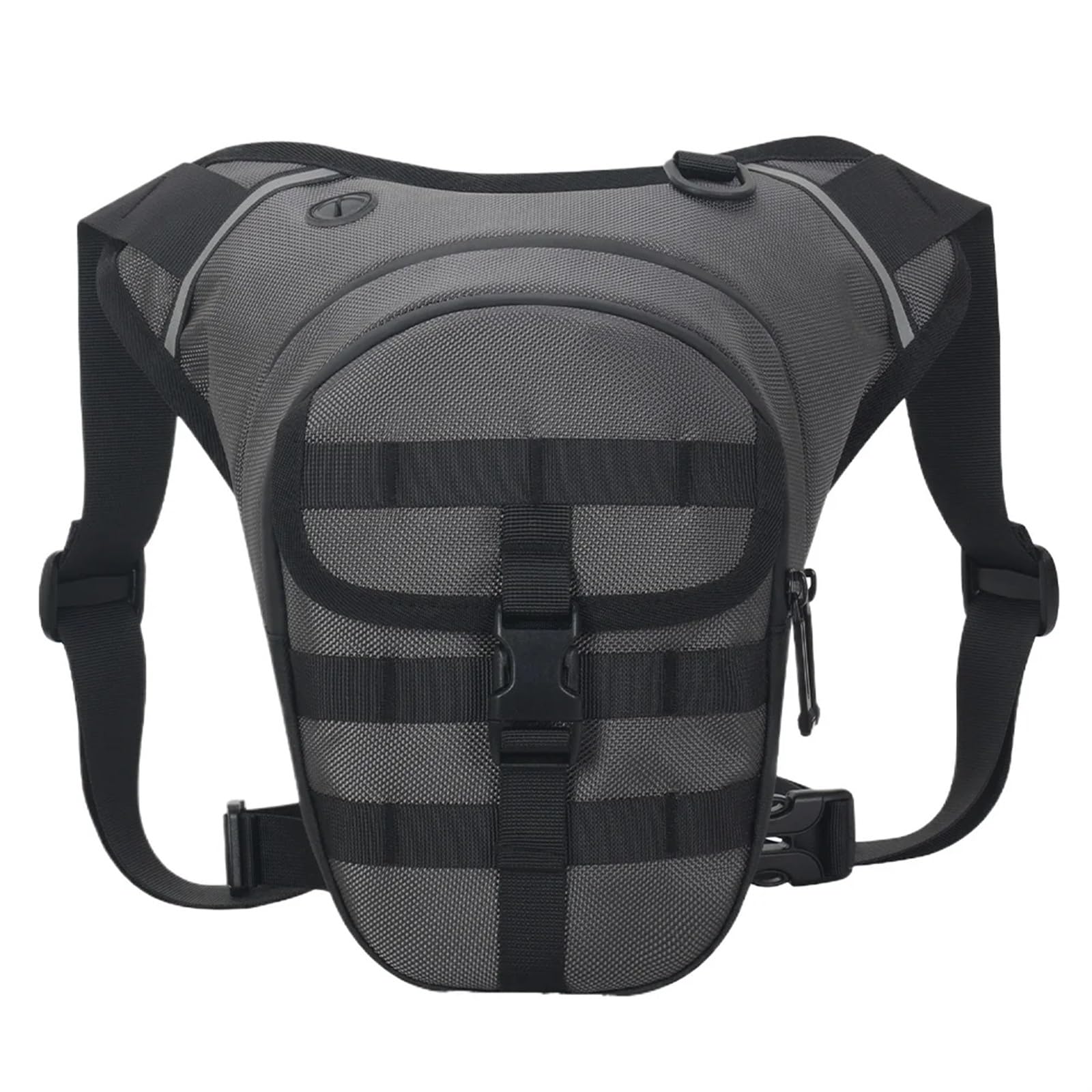 Bolsa for la Pierna de Motocicleta, Bolsa for Cadera, for, multifunción for el Muslo, Gran Capacidad, Ajustable for Andar en Bicicleta(Grey)