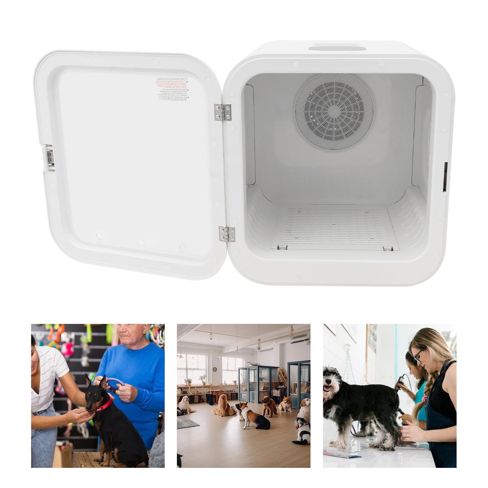 800W Haustier Trocknerbox 35dB Leise 62L Kapazität Temperiertes Glas ABS Gehäuse 22kg Katzen 16kg Hunde Doppelzirkulation Für Zuhause Reisen