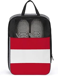 Austria Flag Shoe Bag for Travel Daily Use Anti-dust Storage Carrier Golf Shoe Pouch