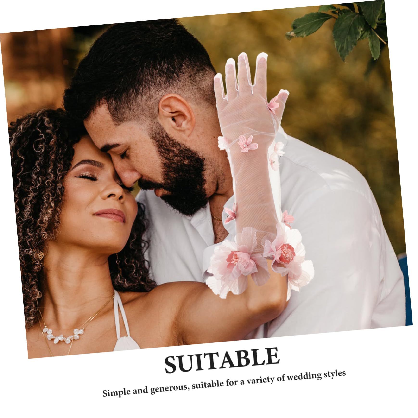Guantes de Boda Largos de Tul Transparente para Novia Fiestas de Té y Actuaciones Escenario Color Rosa