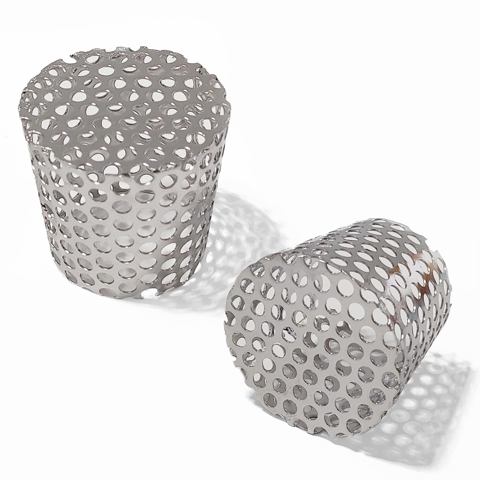 PVC Vent Termination Cap Vent Cover 2.07" to 2.37" ID - 2Pack, Heavy Duty Stainless Steel, Better Drainage &amp; Anti-Clog Design, Fit Furnace &amp; Roof Vent Pipe, Conical Fittings for Air Exhaust &amp; Drain