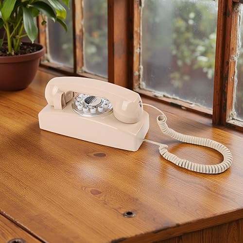 Miniatura 3 de Teléfono doméstico TRIMLINE vintage con cable, teléfono fijo de montaje en pared, teclado de botón grande, teléfonos para personas mayores,
