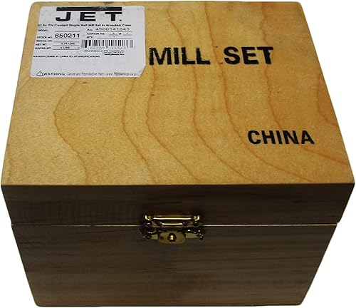 Jet 65021120-Piece Estaño Coated Single End Mill Set