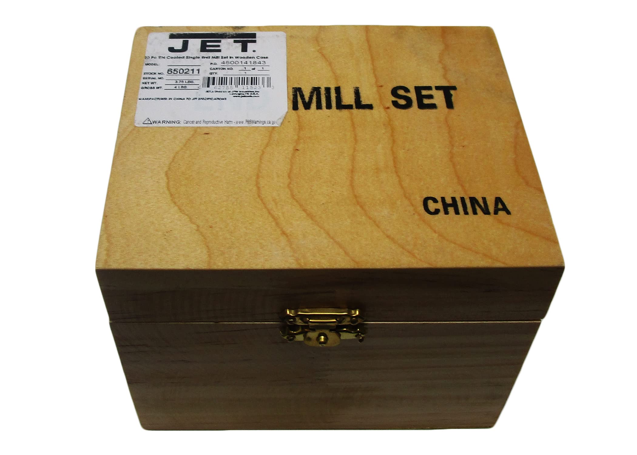 650211 20 Piece Tin Coated Single End Mill Set by Jet