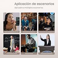 Vista 7 de Micrófono de solapa profesional inalámbrico Lavalier para iPhone, iPad, mini micrófono de grabación de video para entrevista, video, podcast, vlog