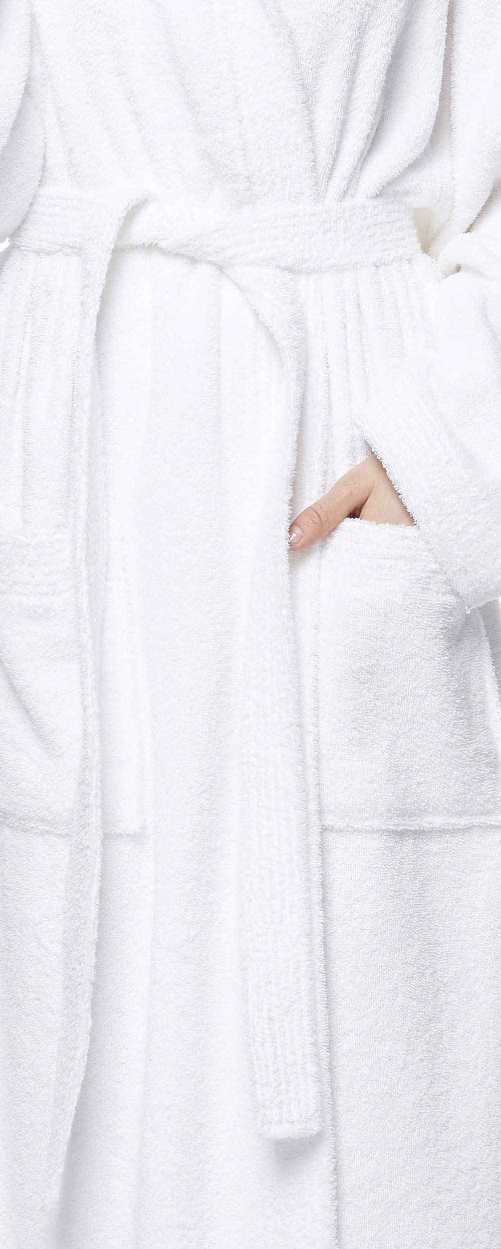 Arus Peignoir de bain pour hommes avec capuchon | longueur mollet ou cheville | tissu éponge100% coton certifié OEKO-TEX