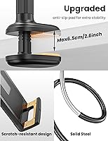 Vista 6 de Soporte de cuello de cisne para Kindle con volteador de páginas remoto para leer en la cama, soporte para tablet para escritorio, brazo largo