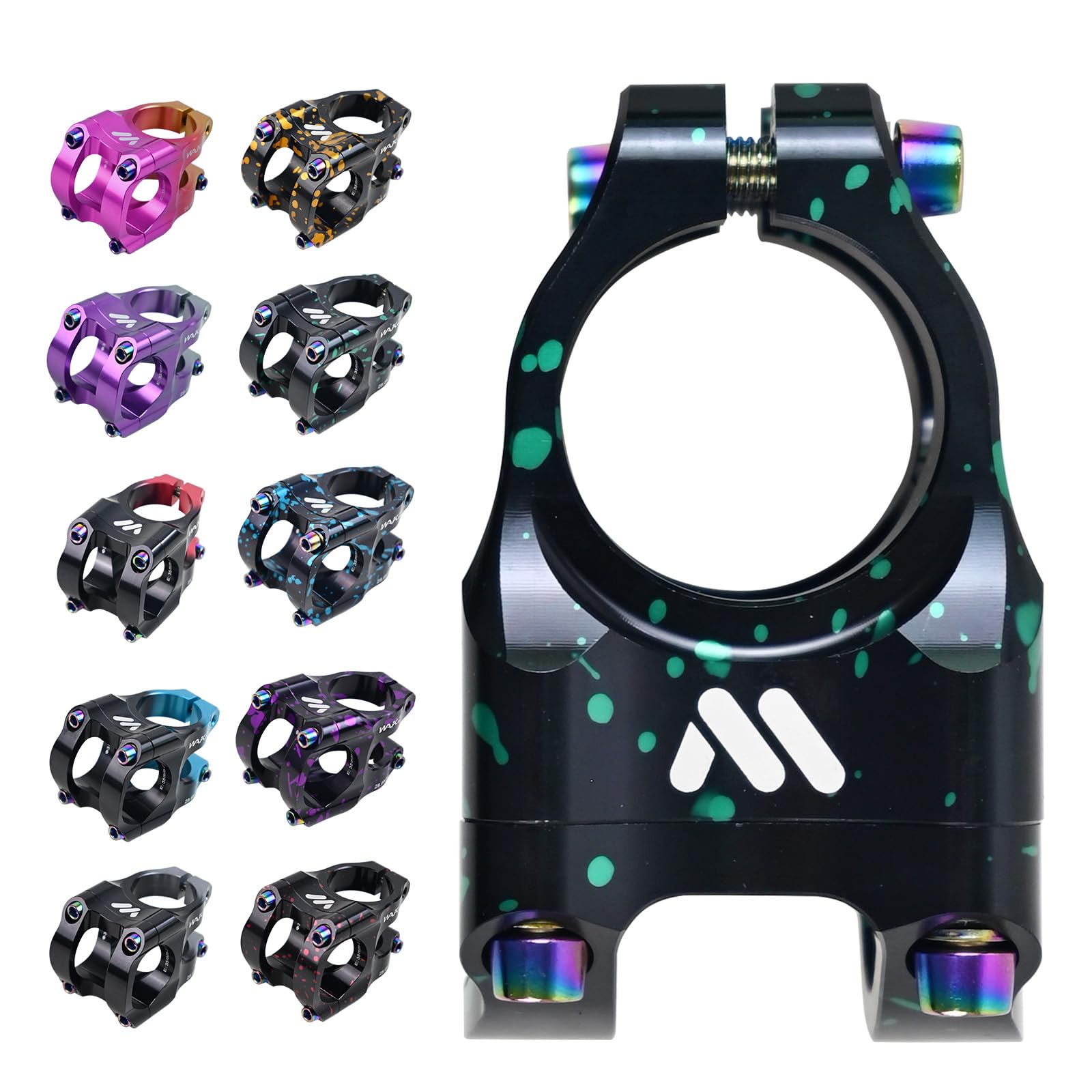 ROADNADO Wspornik rowerowy 31,8 35 mm ultralekki wspornik kierownicy roweru ze stopu aluminium CNC do rowerów szosowych, BMX, MTB