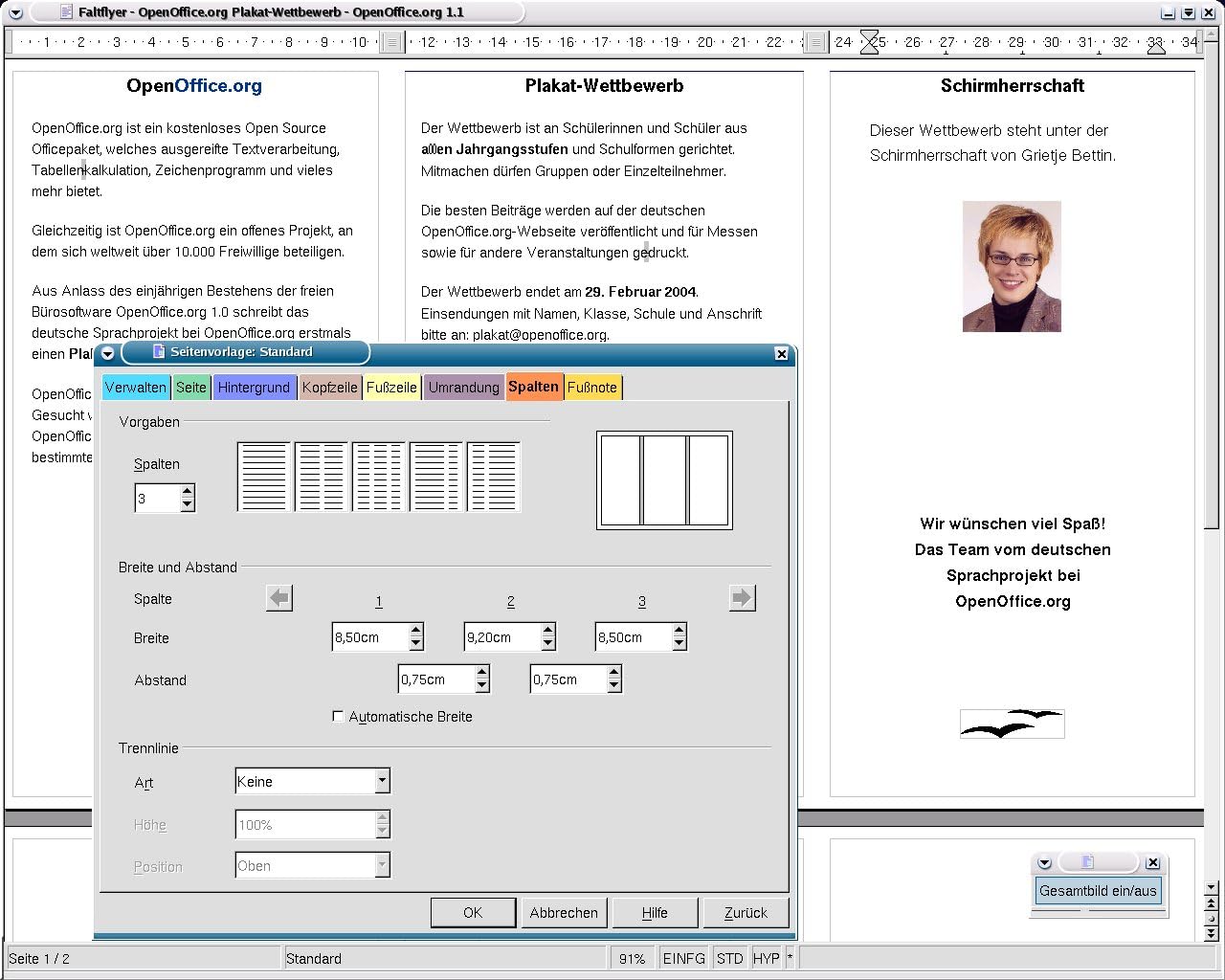 Apache OpenOffice 2025 auf DVD – Multi plattform Version – Deutsch – Writer, Calc, Impress – Kein Abo, offline
