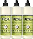 Mrs. MEYER'S Clean Day Liquid Dish Soap, Biodegradable Formula, Lemon Verbena, 16 fl. oz - Pack of 3