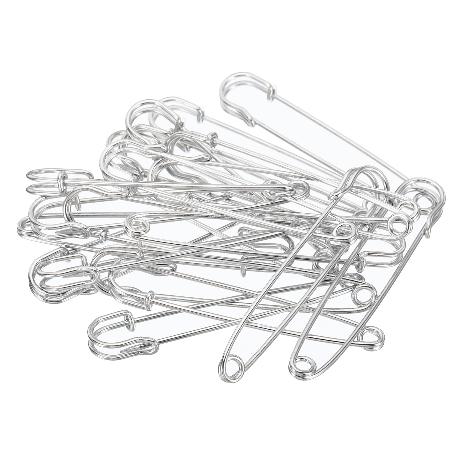YOKIVE 20 Pcs Safety Pins, Large Metal Sewing Pins, Silver Tone, 3.5 Inch