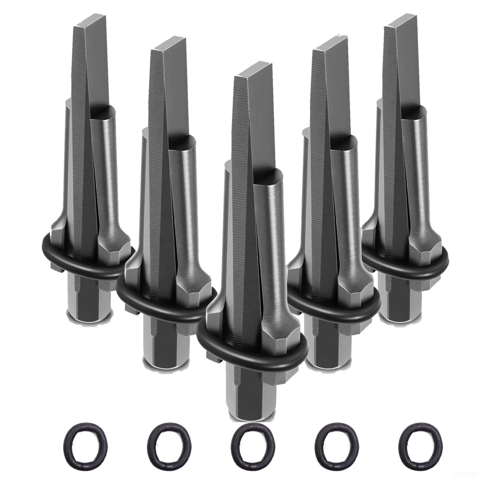 Lot de 5 cales de séparation de pierre de 18 mm haute dureté avec sacs à bulles pour travaux de maçonnerie