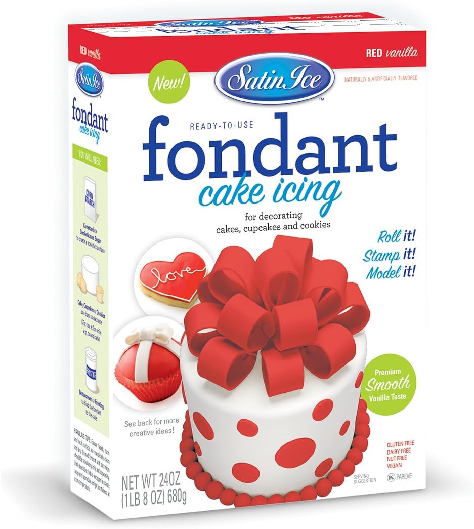 Fondant for Cake Decorating, Red (24 Ounce)