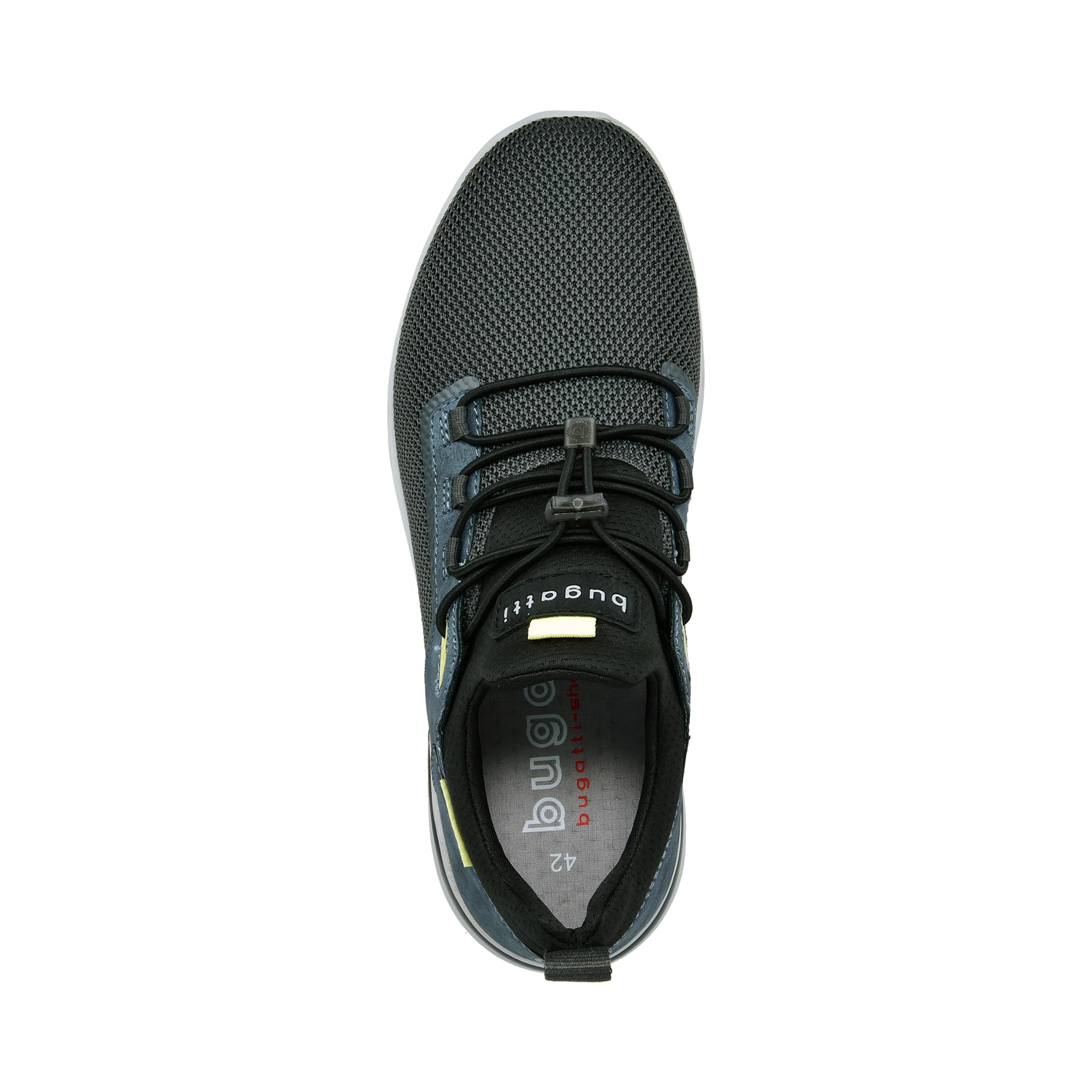 Bugatti Herren Atmungsaktives Turnschuhe Leichtgewichts Mesh Obermaterial Laufschuhe Ultraleichte Sohle Sneaker Elastischen Schnürsystems