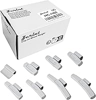 Zerint MC-M80 Wheel Weight Kit: 80pc Grey MC Style for Ford, Chrysler, GM Alloy Wheels - Rust-Proof, Eco-Friendly Zinc Coated