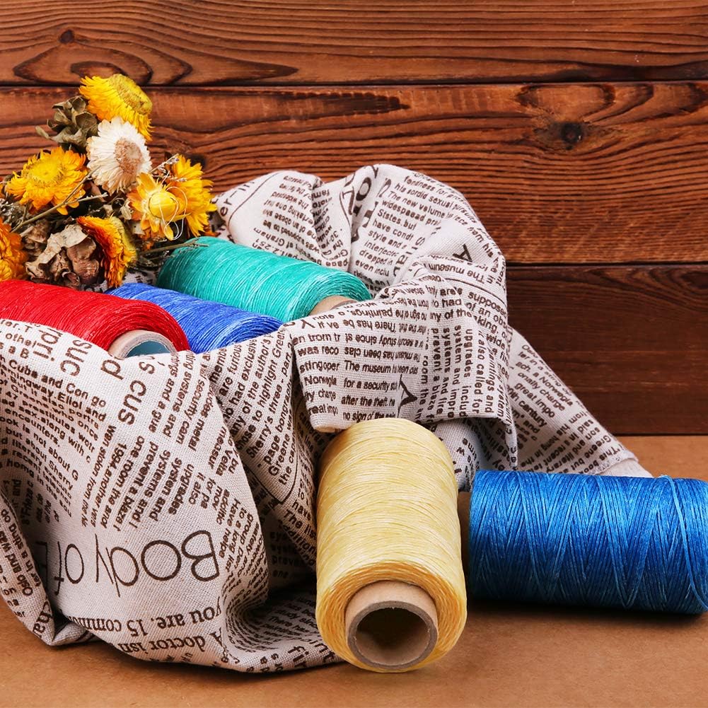 Qmnnma Waxed Thread 284 Yards, 150D Leather Sewing Waxed Thread Cord for Beginners Leather Craft DIY Bags Wallets, Shoe Repairing, Jewelry Making - Image 5