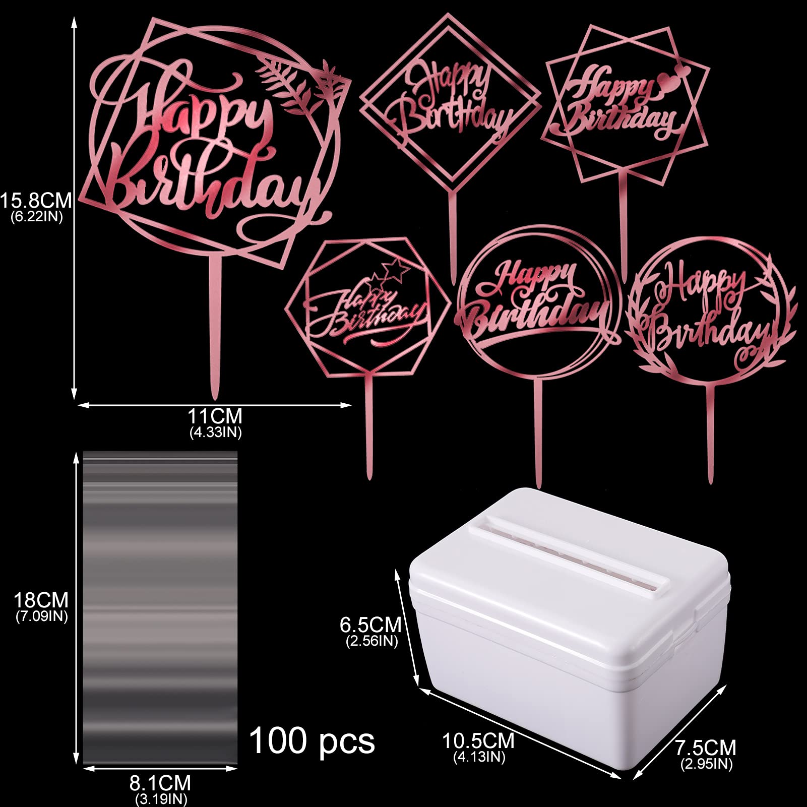Kuchen-Spardose Set Mit 20 Beuteln – Geldziehen-Kuchen Deko Für Geburtstag, Hochzeit, Größe Ab 8 Zoll