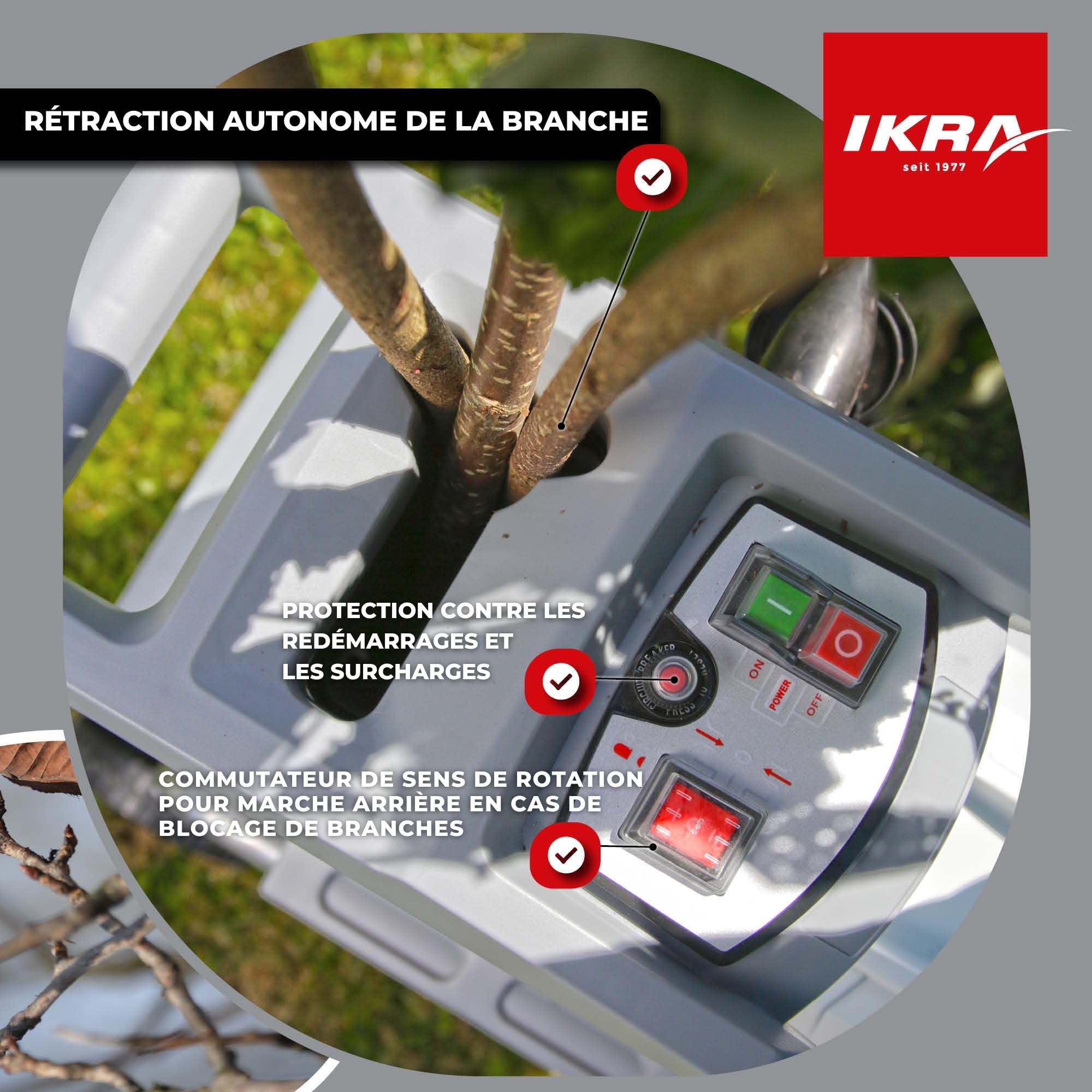 IKRA broyeur électrique à Rouleaux ILH 2800, diamètre de Branche 44mm
