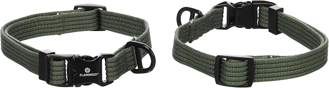 Foto 4 de 4 de Flamingo Perro Collar Cami Verde M 40-55cm 20mm