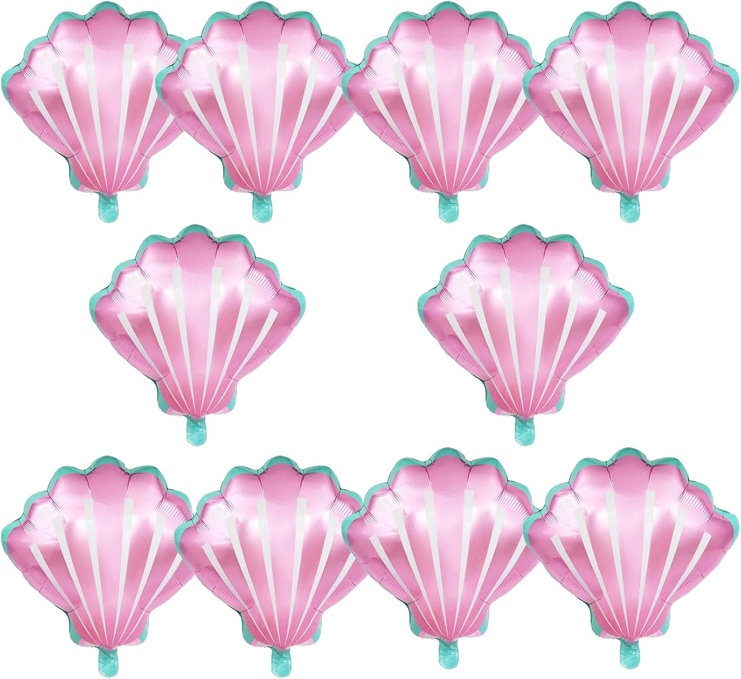 Amazon.com: OSAMUHA Sea Shells Balloons Multi-color Sea Shells Foil ...