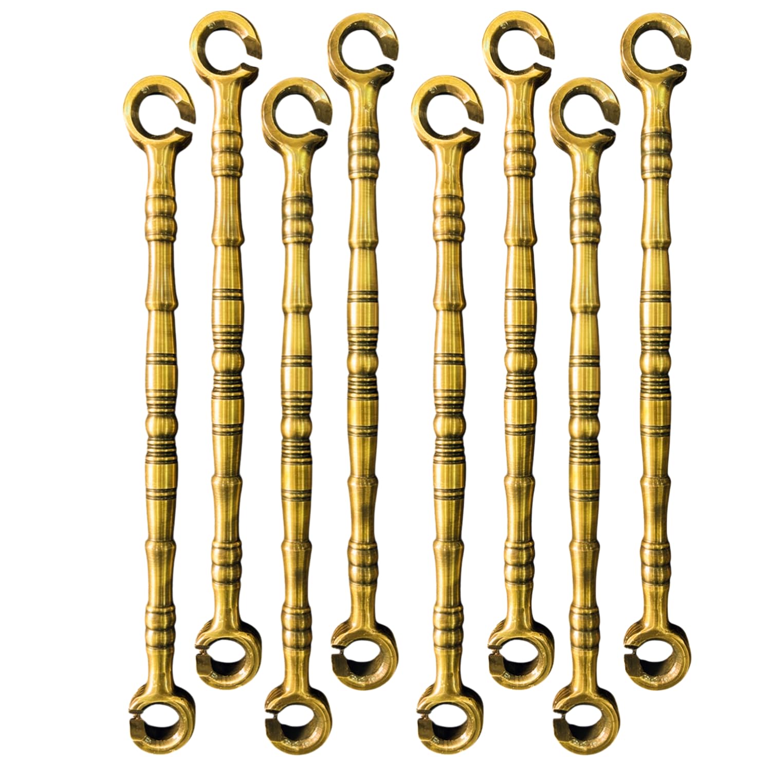 TRENDY CREATION HUB 16 mm with 12 Inch Ketino Design Golden Brass Heavy Duty Hangning Swing Chain Link Road Saliya Jhula Accessories for Indoor & Outdoor (Pack of 8)-image-40