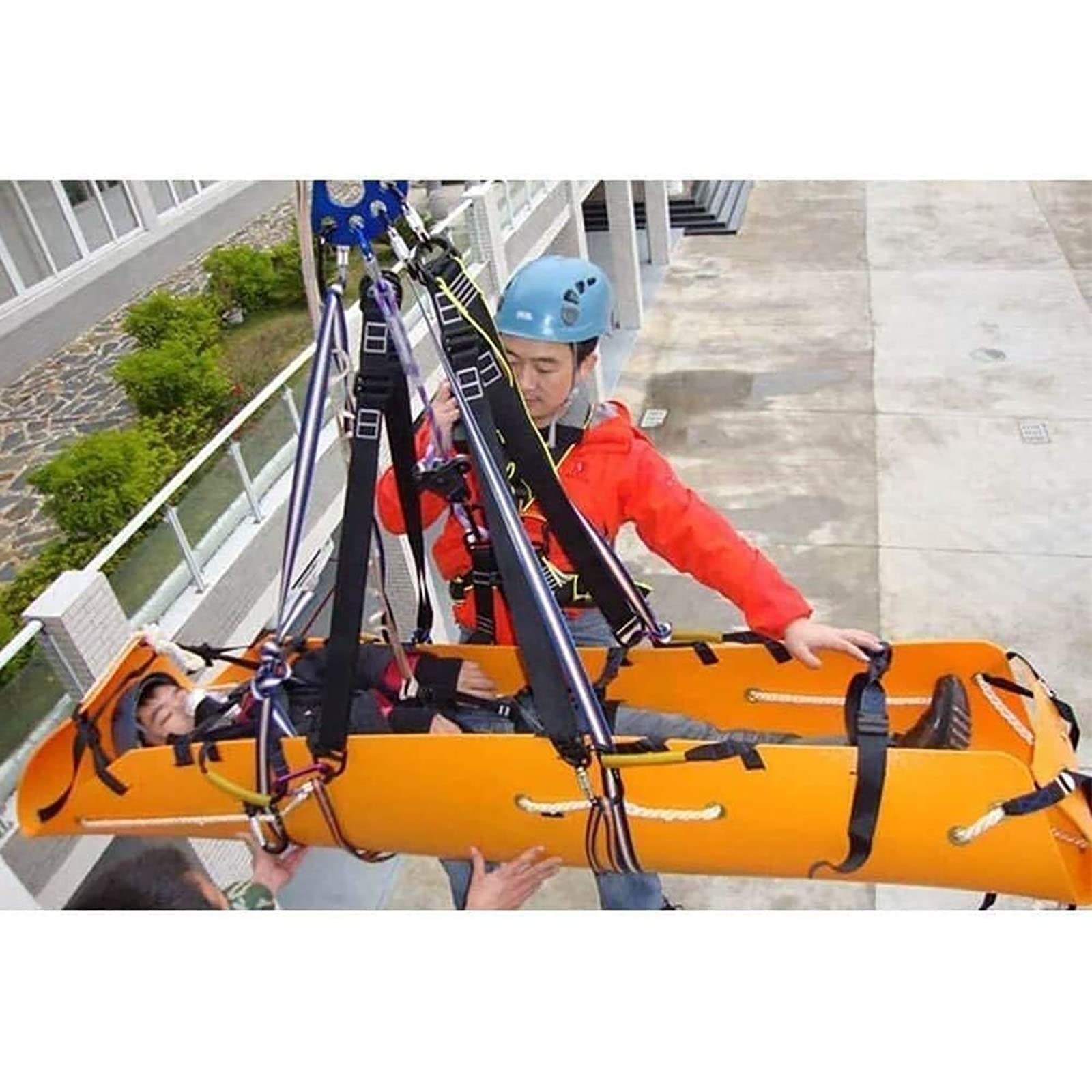 Brancard Civière de Sauvetage Pliable Portable, civière arrière de Sauvetage en Plein air pour Pompiers, civière épaisse et Souple, pour hôpital, Sites Sportifs, Sauvetage en Cas d'incendie,