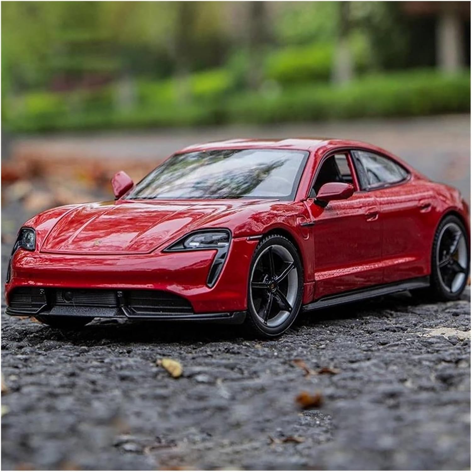 Scale car Model 1:24 for Taycan Turbo S Alloy Car Model Diecast Metal Sports Car Model Highly Restored Real Car Suitable for Display(White)
