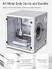 Metal 3D Printer Enclosure with Ventilation, 3D Printer Cover Box with LED Light, Dustproof Waterproof Cabinet Protective Cover with 3 Layer Fliter, Noise Reduction, Thermometer/Hygrometer