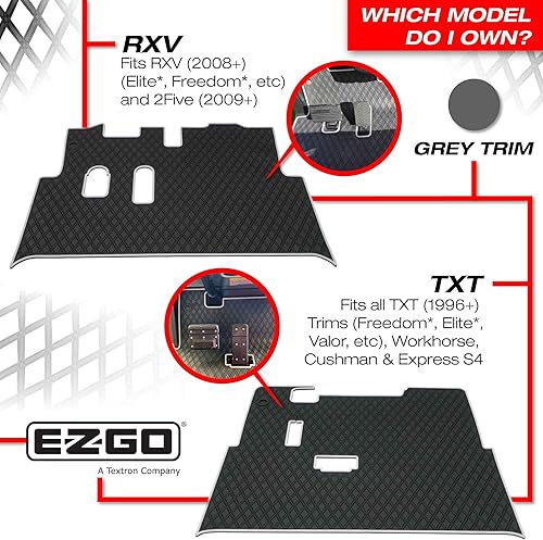Miniatura 4 de Xtreme Mats EZGO RXV Tapete para Carrito de Golf, Tapete de Revestimiento de Piso de Carrito de Golf de Cobertura Completa - Solo se Adapta a EZGO
