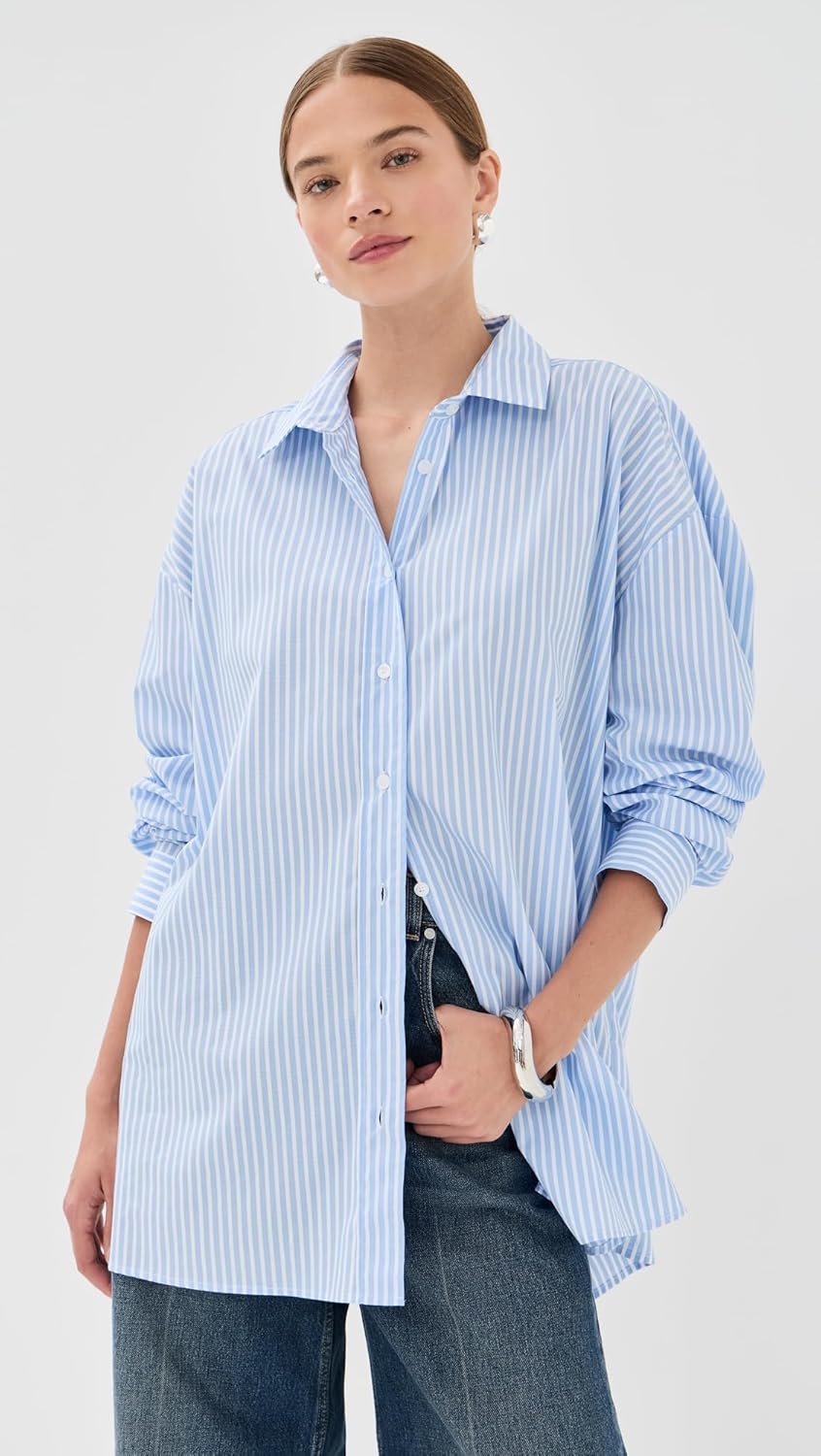 Women's Striped Button Down - Image 2